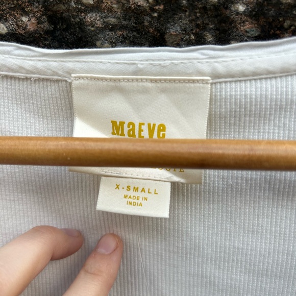 Anthropologie Maeve Flutter-Sleeved Top - Picture 6 of 7